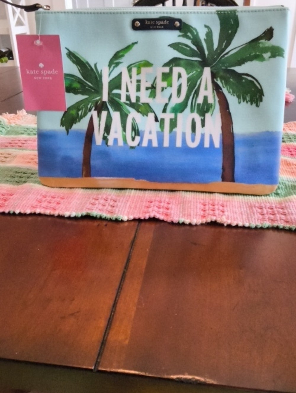 Kate Spade I Need A Vacation Gia Pouch